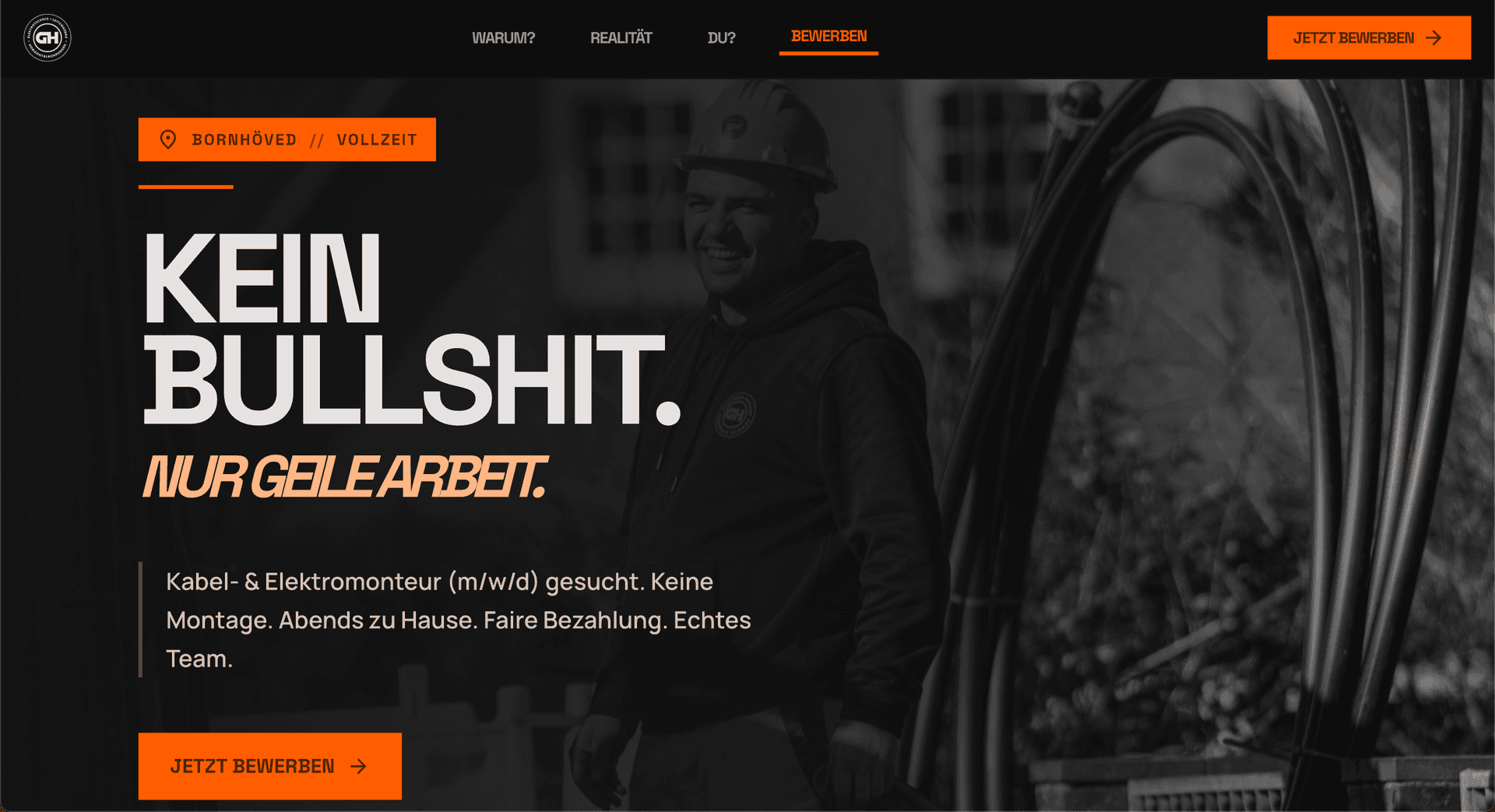 Website Referenz – GH Elektrotechnik